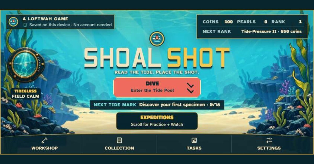 SHOALSHOT official game artwork
