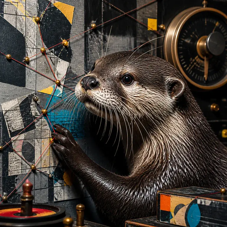 Stylised otter representing Ivo Tide mapping cultural signals