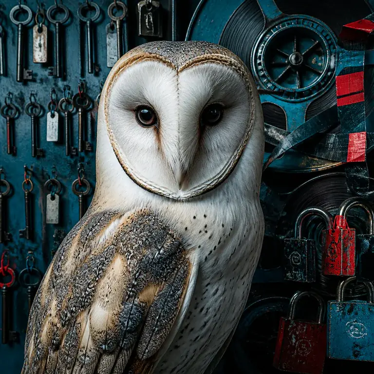 Stylised owl representing Noor Voss guarding the trust boundary